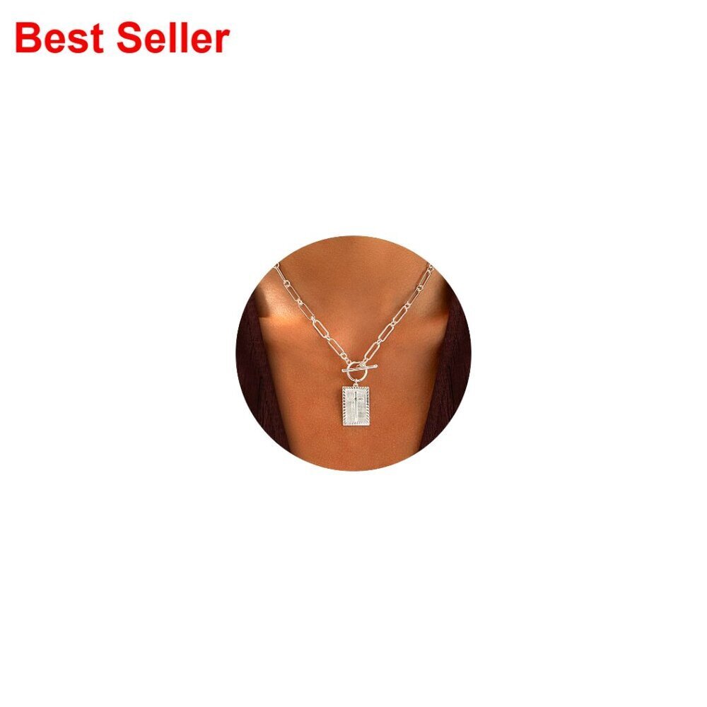 14K Gold Plated Cross Necklace with Toggle Clasp, Faith Jewelry